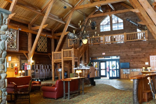 Hope Lake Lodge interior photo at Greek Peak